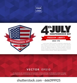 Independce Day Design Element,USA flag pattern background,.Illustratiom EPS10