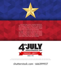 Independce Day Design Element,USA flag pattern background,.Illustratiom EPS10