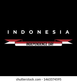 Independece Indonesia Simple Logo Design