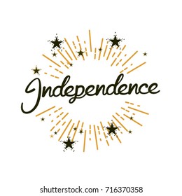 Independence, Beautiful greeting card poster 
