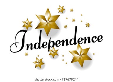 Independence, Beautiful greeting card poster 