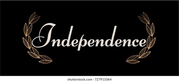 Independence, Beautiful greeting card poster