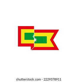 independence of cartagena icon set vector sign symbol