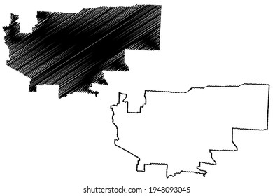 Independence City, Missouri (United States cities, United States of America, usa city) map vector illustration, scribble sketch City of Independence map