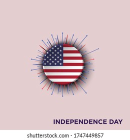 independence day 14 july - logo design vector