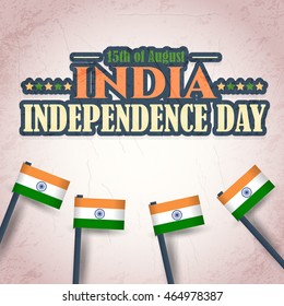 Independence Day 15 August Celebration Card, Background, Badges Vector Template