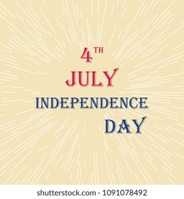 Independence day. 4 July. Background. Vector illustration