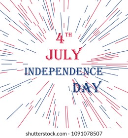 Independence day. 4 July. Background. Vector illustration