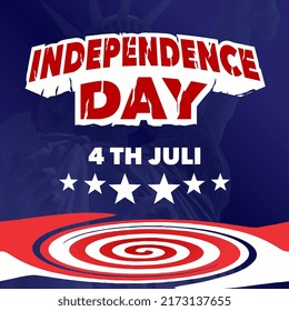 independence day 4 th july. 
Graphic fonts. Independence day celebration