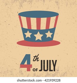 Independence Day. 4 th of July. Vintage poster