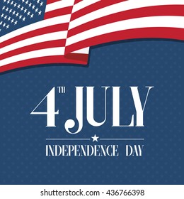 independence day 4 th july. happy independence day. vector illustration.