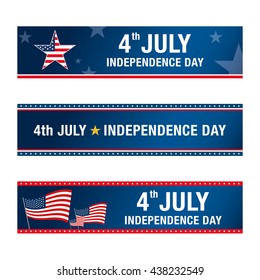 independence day 4 th july. happy independence day. vector illustration.