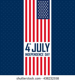 independence day 4 th july. happy independence day. vector illustration.
