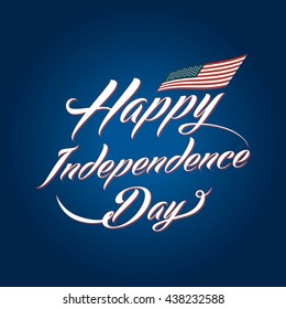 independence day 4 th july. happy independence day. vector illustration.