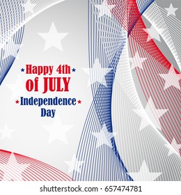 Independence day 4 th of july background. Vector illustration.