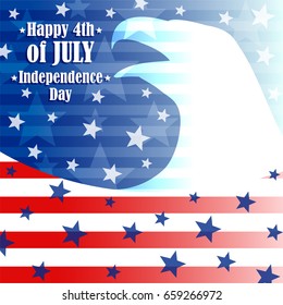 Independence day 4 th of july background. Vector illustration.