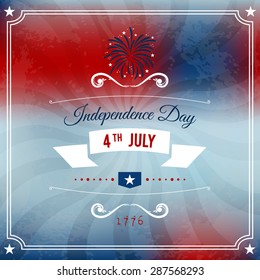 Independence Day 4-th July abstract party background. Vector