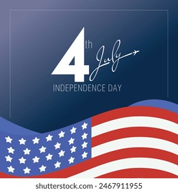 Independence Day 4th of July American Independence Day American national flag Illustration USA Country Patriotic Holiday