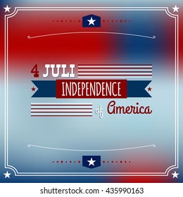 Independence Day 4-th July background.Vector