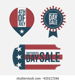 Independence Day 4th of July Banners Set