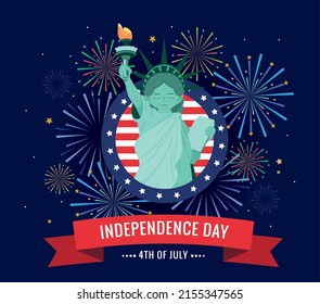 independence day 4th july card layout