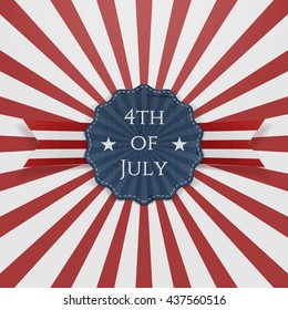 Independence Day 4th of July Holiday Badge