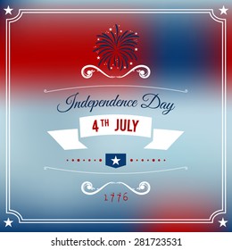 Independence Day 4th July Party Vector Background
