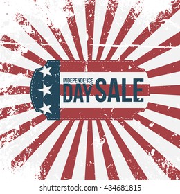 Independence Day 4th of July Sale Holiday Label