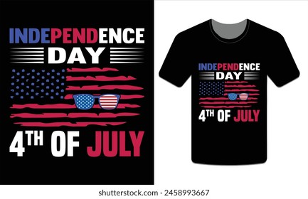 Independence Day 4th of July, 4th of July t-shirt design vector illustration