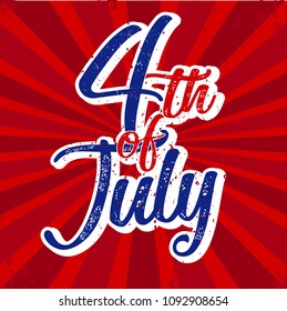 Independence Day 4th of July Vector Illustration 