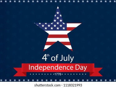 Independence day  4th of july vector illustration on background