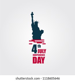 Independence Day 4th July Vector Template Design Illustration