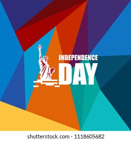 Independence Day 4th July Vector Template Design Illustration
