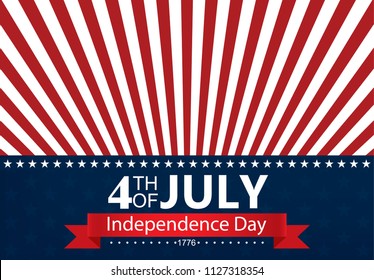 Independence day  4th of july vector illustration on background