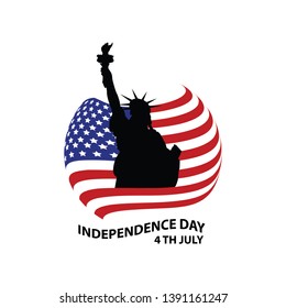 independence day 4th july vector design
