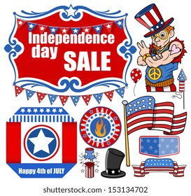Independence day - 4th of July - Vector Designs Set