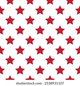 Independence Day 4th of July Vector Stars Seamless Printable Pattern