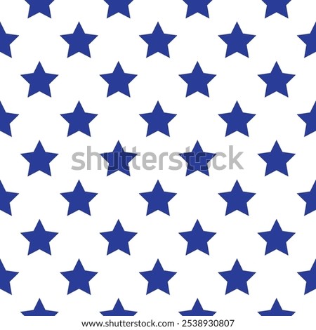 Independence Day 4th of July Vector Stars Seamless Printable Pattern