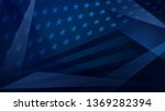 Independence day abstract background with elements of the American flag in dark blue colors