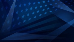 Independence Day Abstract Background With Elements Of The American Flag In Dark Blue Colors