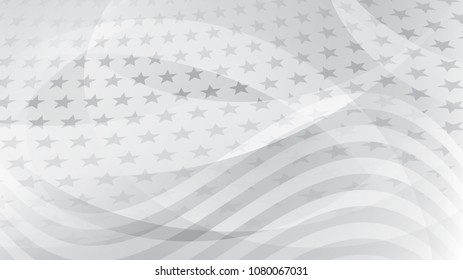 Independence day abstract background with elements of the american flag in gray colors