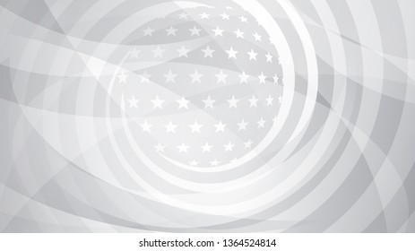 Independence day abstract background with elements of the american flag in gray colors