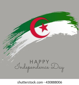 Independence Day of algeria. Vector illustration