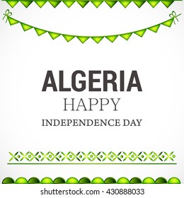 Independence Day of algeria. Vector illustration