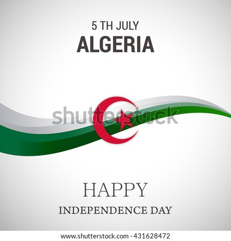 Independence day of Algeria. Vector illustration.