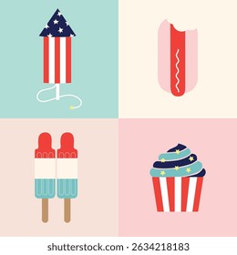 independence day of america for fourth july background