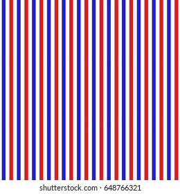 Independence Day of America seamless pattern. July 4th an endless background. USA national holiday repeating texture with stripes. Vector illustration