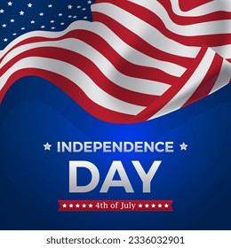 independence day of America social media post template