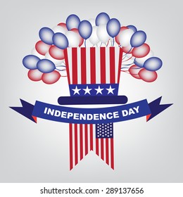 Independence Day American 4 th july, vector illustration