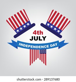 Independence Day American 4 th july, vector illustration
